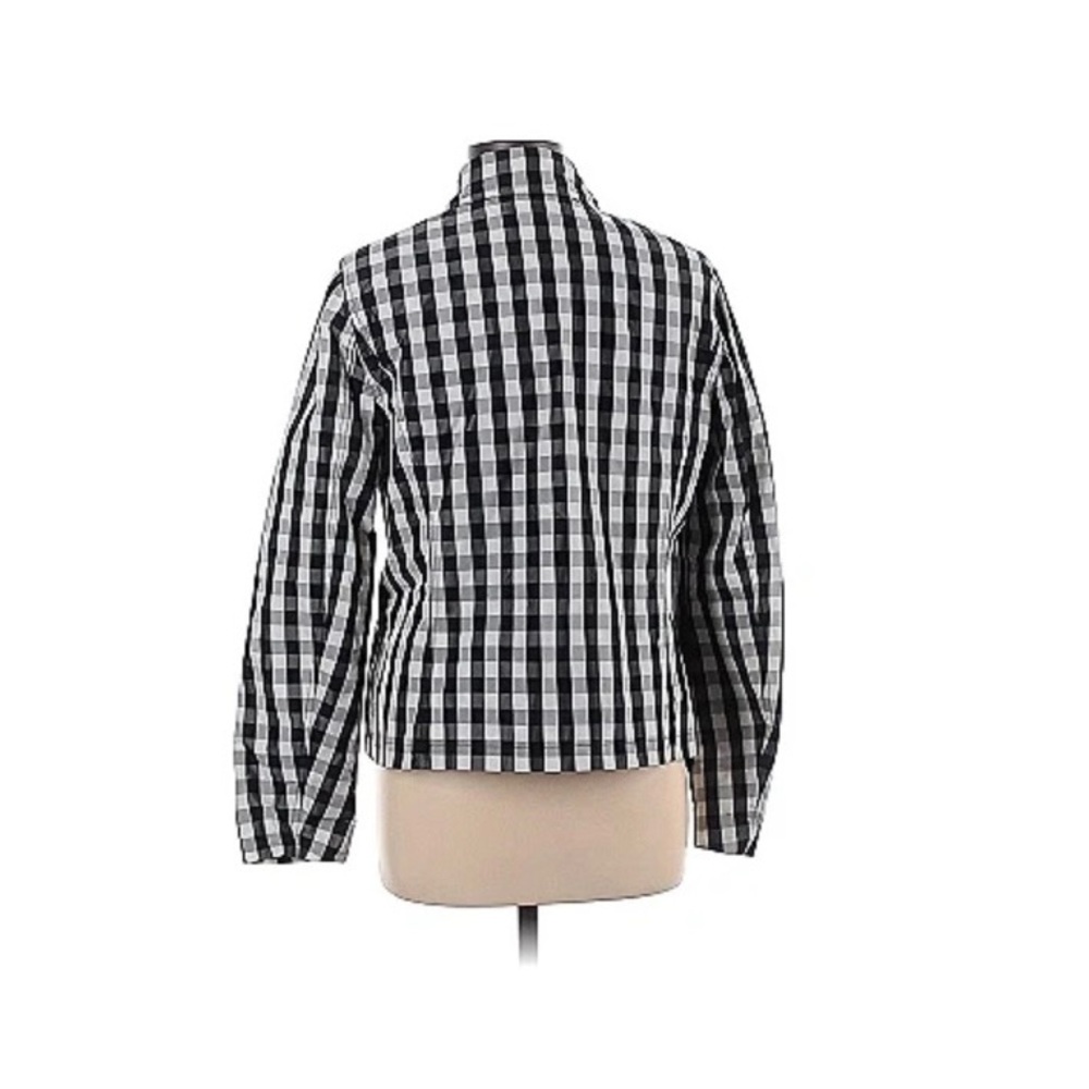 Ralph Lauren Black&White Plaid Check Windbreaker Jacket Size XL - Picture 2 of 9